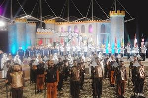 طابور عرض الدول المشاركة في حفل الافتتاح
