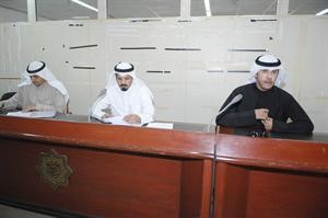 جانب من الجمعية العمومية ويبدو انور الظفيري وبندر الظفيريمحمد ماهر