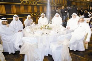 مرزوق خالد يوسف المرزوق ونواف العجمي وبعض الحضور
