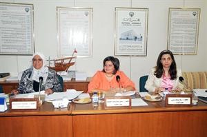 د رولا دشتي ود، اسيل العوضي ود معصومة المبارك خلال اجتماع اللجنة﻿﻿متين غوزال﻿