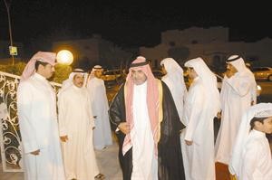 ترحيب بحضور الشيخ احمد صباح السالمسعود سالم
