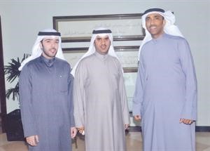 عادل بوناشي مع العازمي والبدر﻿