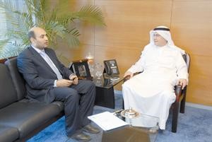 داود توفيقي متحدثا للزميل احمد يوسف﻿﻿ اسامة البطراوي﻿