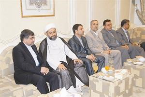 السفير الايراني علي جنتي وعدد من المهنئين
اسامة البطراوي