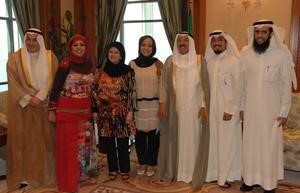 صاحب السمو الامير مستقبلا رئيس واعضاء جمعية حقوق الانسان