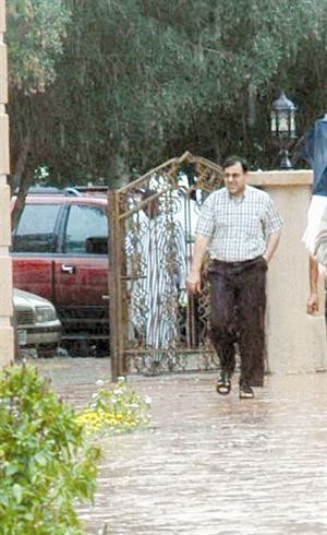 برك مياه تكونت جراء امطار امس