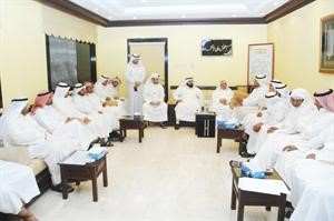 دوليد الطبطبائى خلال استقبال اتحاد الكويت في البحرين﻿