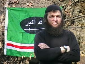 صورة وزعتها بعض المواقع للزعيم الشيشاني المتشدد دوكو عمروف الذي توعد موسكو بانها ستكون الهدف التالي للثوار 		 اپ - افپ
