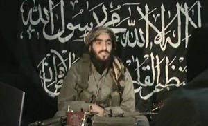 صورة ماخوذة عن شريط الفيديو الذي وزعته القاعدة امس للقيادي همام البلوياپ