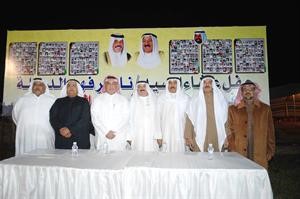 ناصر الدويلة وفيصل الحجي وعدد من الضباط المشاركين في حرب التحرير سعود سالم