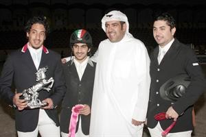 الشيخ ضاري الفهد متوجا الفرسان﻿