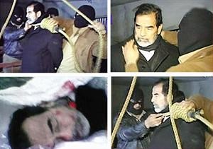 لحظات اعدام صدام حسين﻿