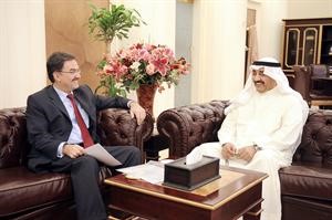 الخرافي مستقبلا السفير الالماني﻿