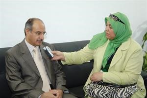  ومتحدثا للزميلة هناء السيد﻿