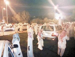 جانب من الاحتفال في منطقة الرقة امس الاول