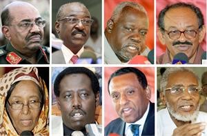 صورة مركبة تجمع المرشحين الـ8 للرئاسة السودانية								افپ﻿
