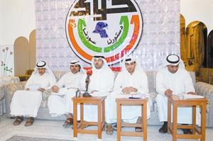 المشاركون في ندوة المرصد الكويتي وتحالف قوى 1111 على المنصة
﻿
