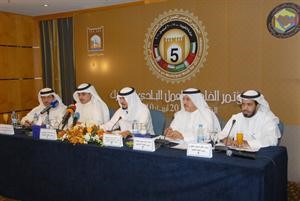 ماحمد الصبيح خلال المؤتمر الصحافي