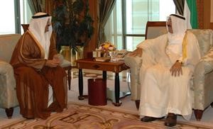 صاحب السمو الامير مستقبلا الرئيس جاسم الخرافي