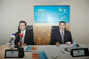 حسين مراد ومحمد صلاح خزام خلال المؤتمر الصحافي﻿