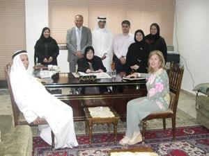 داسماعيل تقي خلال زيارته للجمعية الكويتية لرعاية المعاقين
﻿