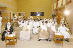 الشيخ احمد الفهد يتقدم الحضور في افتتاح اعمال المؤتمر﻿
