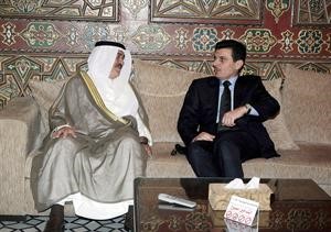 وزير المالية مصطفى الشمالي مع نظيره السوري د محمد الحسين﻿
