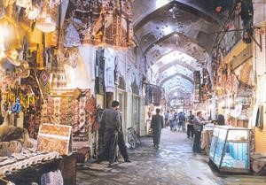 احد اسواق مدينة اصفهان التراثية﻿