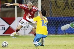 من مباراة الذهاب بين الاهلي والاسماعيلي﻿