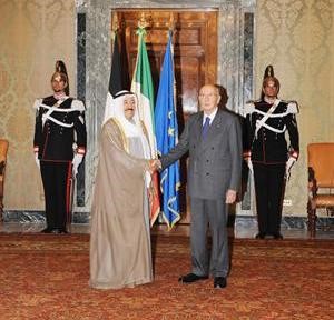 الرئيس الايطالي مرحبا بصاحب السمو الامير﻿