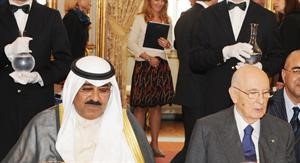 الرئيس الايطالي والشيخ مشعل الاحمد﻿