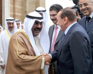 رئيس الوزراء الايطالي مرحبا بالشيخ مشعل الاحمد