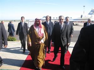 الشيخ دمحمد الصباح لدى وصوله مطار الرباط
