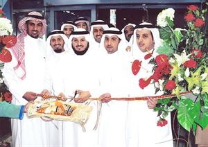 احمد العبيان خلال افتتاح المهرجان التسويقي
