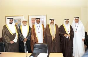 الرئيس جاسم الخرافي متوسطا رؤساء برلمانات ومجالس النواب والشورى في دول مجلس التعاون﻿