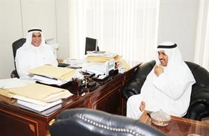 احمد السعدون ومسلم البراك في اجتماع مختصر في مكتب السعدون امس