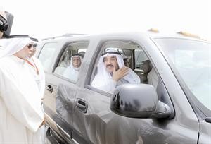  وسموه خلال الجولة على المعالم التاريخية والمواقع الاثرية في جزيرة فيلكا
