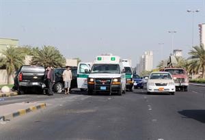 رجال الطوارئ الطبية يتعاملون مع الحادث﻿﻿ متين غوزال﻿