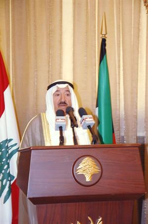 صاحب السمو الامير يلقي كلمة خلال حفل الغداء
