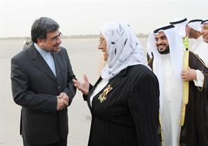 السفير الايراني علي جنتي مرحبا بالدكتورة معصومة المبارك﻿﻿هاني الشمري﻿