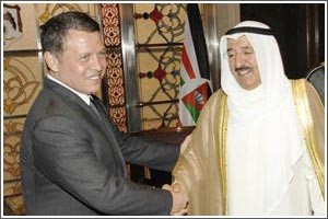 صاحب السمو الامير خلال لقائه العاهل الاردني الملك عبدالله الثاني﻿