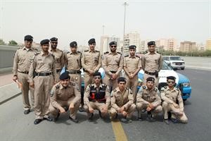 صورة تجمع الملازم عثمان وقوة مرور حولي﻿