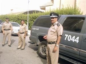 العميد محمد العصفور في موقع الجريمة
