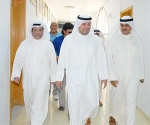 الشيخ طلال الفهد وهايف المطيري وناصر الطاهر في اتحاد الكرة﻿