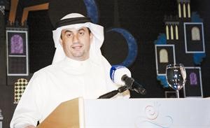 مدير عام تلفزيون الوطن احمد الدوغجي اثناء القاء كلمته