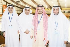 المنسق العام للبطولة وليد الصقعبي مع الوفد السعودي