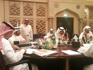 العميد يوسف الانصاري مترئسا الاجتماع﻿