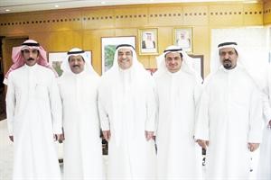 جاسم البدر ومحمد البغيلي خلال اللقاء

