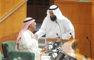 محمد هايف والشيخ جابر الخالد في حديث عن جدول الاعمال