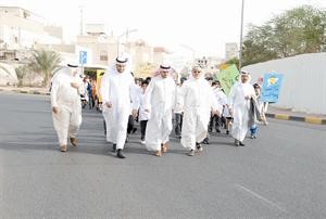 احمد المعراج ومختارا الدسمة وبنيد القار في مقدمة الماراثون الرياضي